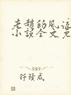 老赵的风流人生小说全文免费阅读