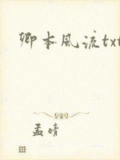 卿本风流txt封面