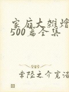 家庭大杂烩小说500篇全集