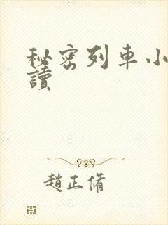 秘密列车小说阅读