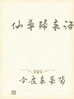 仙尊归来洛尘