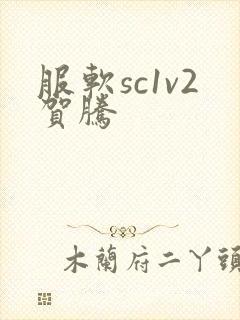 服软sc1v2贺腾封面