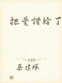 把爱错给了你