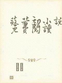 苏若初小说全文免费阅读
