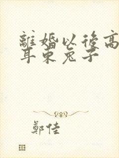 离婚以后高干 耳东兔子