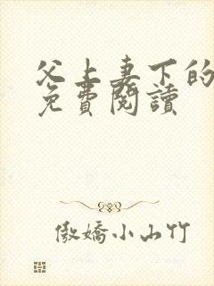 父上妻下的小说免费阅读