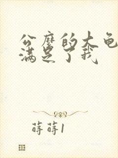 公么的大龟强大满足了我