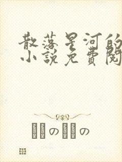 散落星河的记忆小说免费阅读全文封面