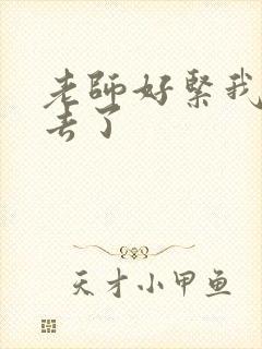 老师好紧我要进去了封面