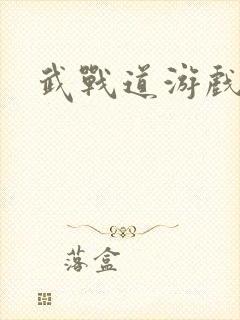 武战道游戏封面