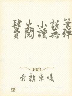 肆火小说笔趣免费阅读无弹窗