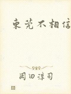 东莞不相信眼泪封面