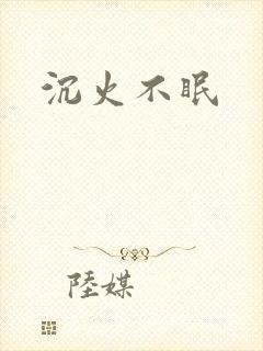 沉火不眠封面