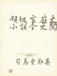 超级家庭大杂烩小说全文阅读