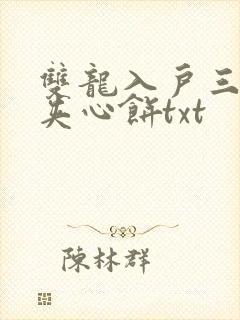 双龙入户三人行夹心饼txt