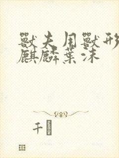 兽夫用兽形播种麒麟叶沫封面