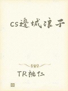 cs边城浪子封面