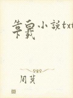 告白小说txt下载封面