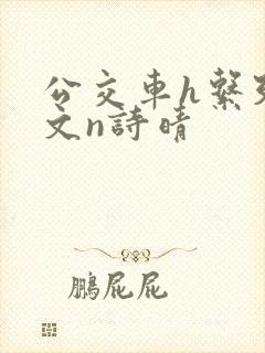 公交车h系列辣文n诗晴