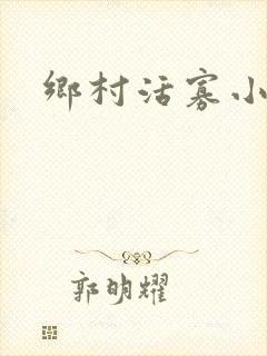 乡村活寡小说封面