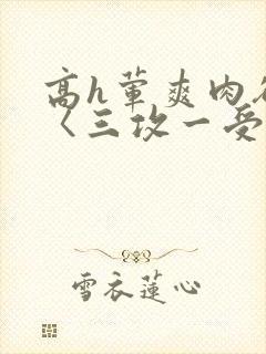 高h荤爽肉欲文〈三攻一受