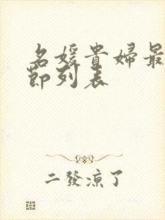 名媛贵妇最新章节列表