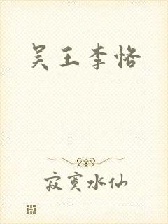 吴王李恪封面