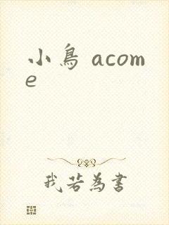 小鸟 acome