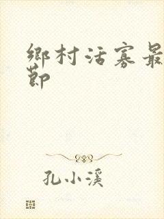 乡村活寡最新章节