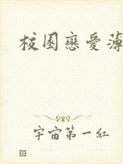 校园恋爱薄封面