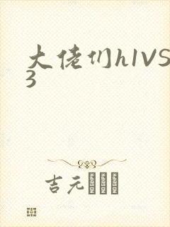 大佬们h1VS3