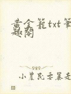 黄金笼txt笔趣阁