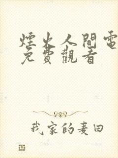 烟火人间电视剧免费观看