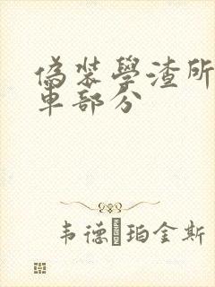 伪装学渣所有开车部分