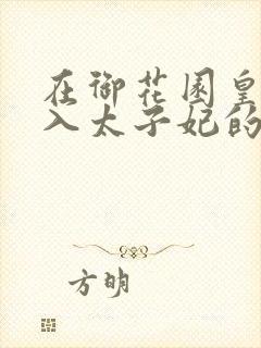 在御花园皇上进入太子妃的小说