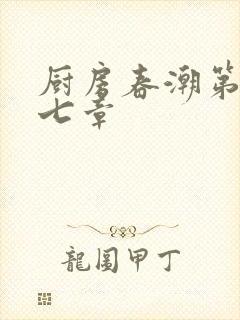 厨房春潮第三十七章封面