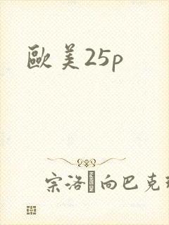 欧美25p