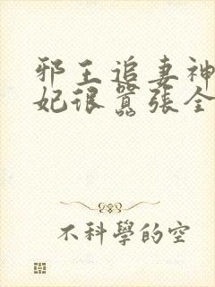 邪王追妻神医狂妃很嚣张全文免费