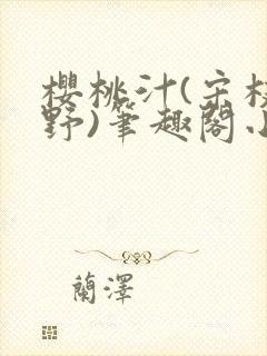 樱桃汁(宋枝江野)笔趣阁小说封面