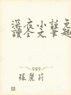 深夜小说免费阅读全文笔趣阁