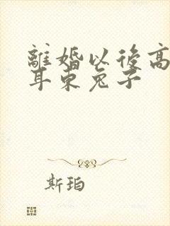 离婚以后高干 耳东兔子