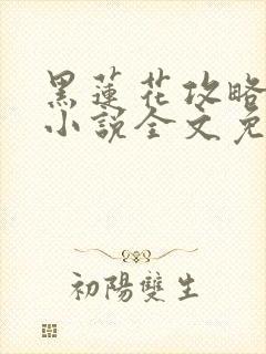 黑莲花攻略手册小说全文免费阅读笔趣阁
