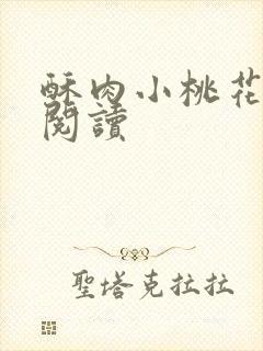 酥肉小桃花全文阅读