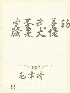 完蛋我养的小白脸是大佬
