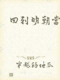 回到明朝当太子