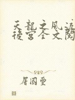 天龙之风流猎艳后宫全文阅读封面