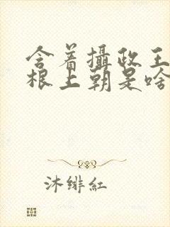 含着摄政王的紫根上朝是啥小说