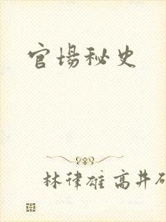 官场秘史封面