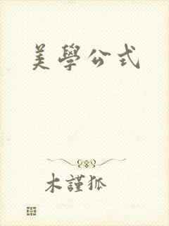 美学公式封面