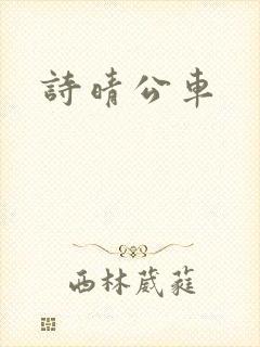 诗晴公车封面